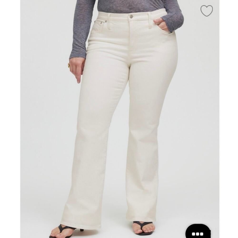 Madewell Cream Flare Jeans